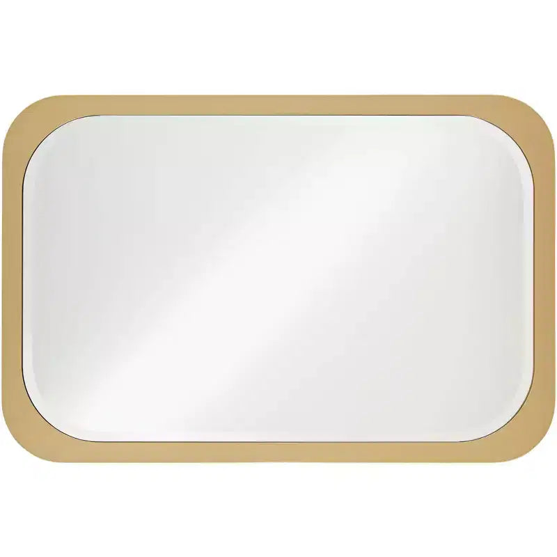 Noble Park Devonshire Specchio da Parete Rettangolare con Bordo Smussato, con Cornice Dorata, 71 cm di Larghezza, per Bagno, Camera da Letto, Soggiorno