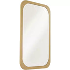 Noble Park Devonshire Specchio da Parete Rettangolare con Bordo Smussato, con Cornice Dorata, 71 cm di Larghezza, per Bagno, Camera da Letto, Soggiorno