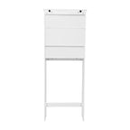 Mobile contenitore sopra WC Flash Furniture Vega con ante a chiusura magnetica, ripiano regolabile e ripiano inferiore aperto