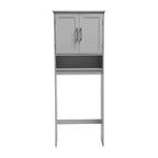 Mobile contenitore sopra WC Flash Furniture Vega con ante a chiusura magnetica, ripiano regolabile e ripiano inferiore aperto