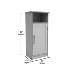 Flash Furniture Vega Mobiletto per bagno organizer con chiusura magnetica, ripiano interno regolabile e ripiano superiore aperto