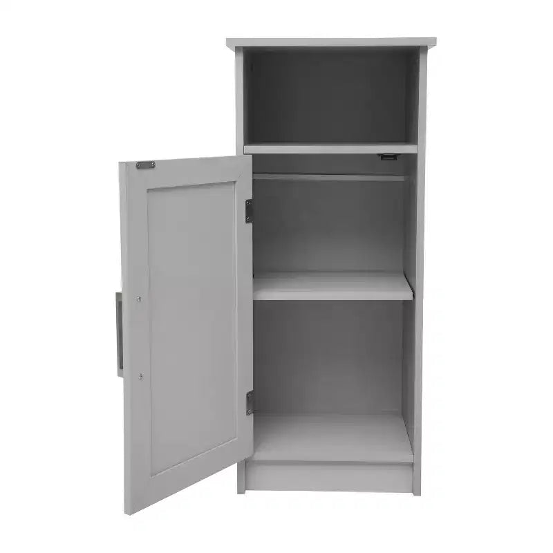 Flash Furniture Vega Mobiletto per bagno organizer con chiusura magnetica, ripiano interno regolabile e ripiano superiore aperto