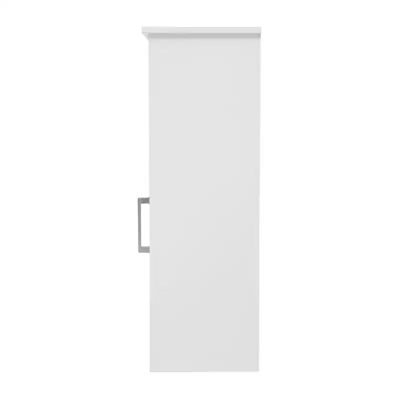 Flash Furniture Vega Mobiletto per bagno organizer con chiusura magnetica, ripiano interno regolabile e ripiano superiore aperto
