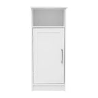 Flash Furniture Vega Mobiletto per bagno organizer con chiusura magnetica, ripiano interno regolabile e ripiano superiore aperto