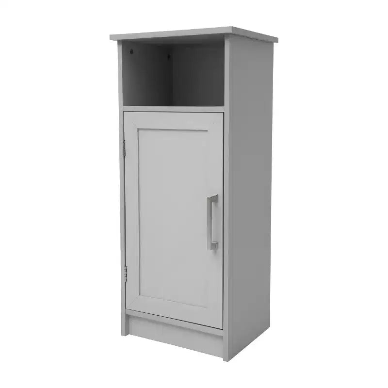 Flash Furniture Vega Mobiletto per bagno organizer con chiusura magnetica, ripiano interno regolabile e ripiano superiore aperto