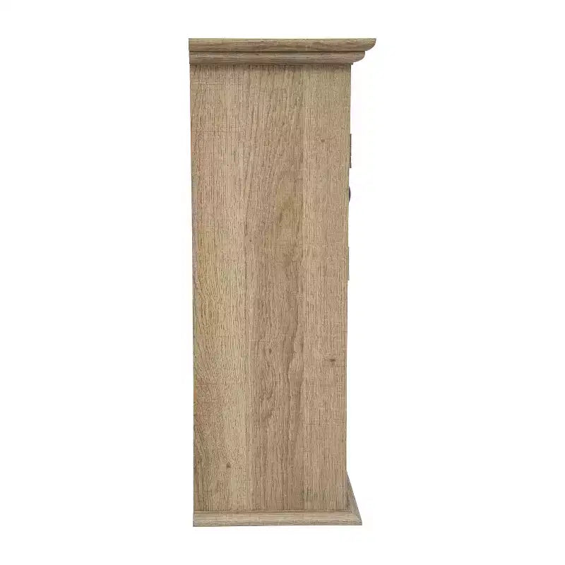 Pensile da bagno Merrick Lane con ripiano regolabile, ripiano inferiore aperto e ante con chiusura magnetica