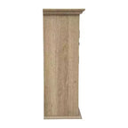 Pensile da bagno Merrick Lane con ripiano regolabile, ripiano inferiore aperto e ante con chiusura magnetica