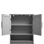 Merrick Lane Organizzatore da bagno sopra il WC con mensole e ante con chiusura magnetica