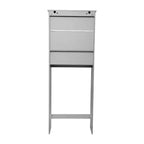 Merrick Lane Organizzatore da bagno sopra il WC con mensole e ante con chiusura magnetica