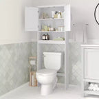 Merrick Lane Organizzatore da bagno sopra il WC con mensole e ante con chiusura magnetica