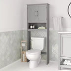 Merrick Lane Organizzatore da bagno sopra il WC con mensole e ante con chiusura magnetica