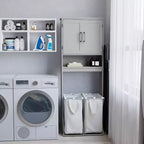 Merrick Lane Organizzatore da bagno sopra il WC con mensole e ante con chiusura magnetica