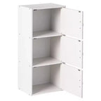 Mobiletto multiuso Hodedah a 3 ante in legno composito resistente, per cucina, ufficio, camera dei bambini e altre soluzioni di organizzazione domestica
