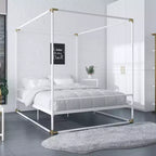 Letto a baldacchino in metallo Celeste di CosmoLiving by Cosmopolitan