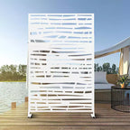Dovelina Metal Outdoor Privacy Screen Freestanding Patio Decorative Screens