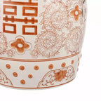 JONATHAN Y Double Happiness Sgabello da giardino/tavolino in ceramica Chinoiserie 18