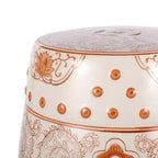 JONATHAN Y Double Happiness Sgabello da giardino/tavolino in ceramica Chinoiserie 18