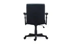 Sedia da ufficio in pelle Alera Alera Harthope, supporta fino a 125 kg, sedile/schienale nero, base nera