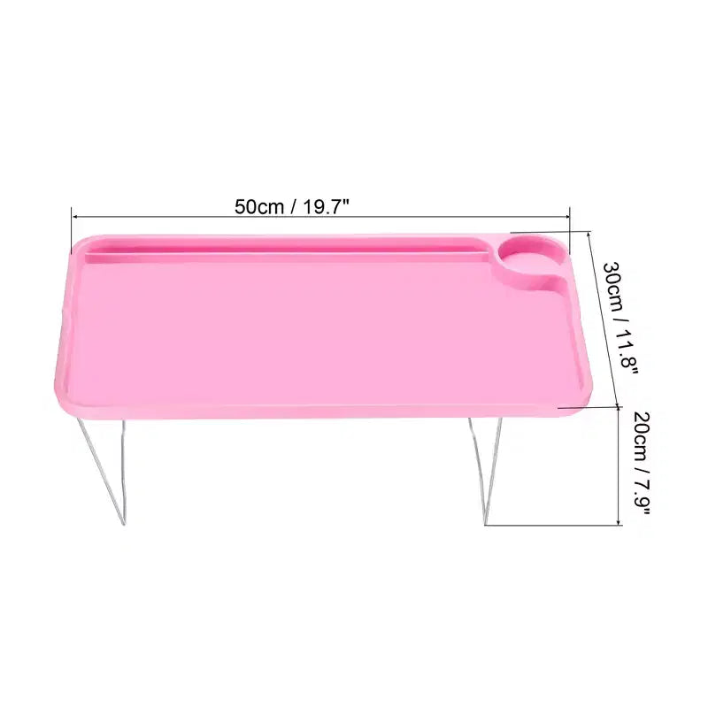 Tavolino da letto pieghevole multifunzionale con gambe pieghevoli Unique Bargains