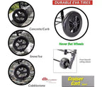 dbest products Cruiser Cart Carrello leggero pieghevole sportivo per la spesa, la lavanderia, con ruote, a cesto