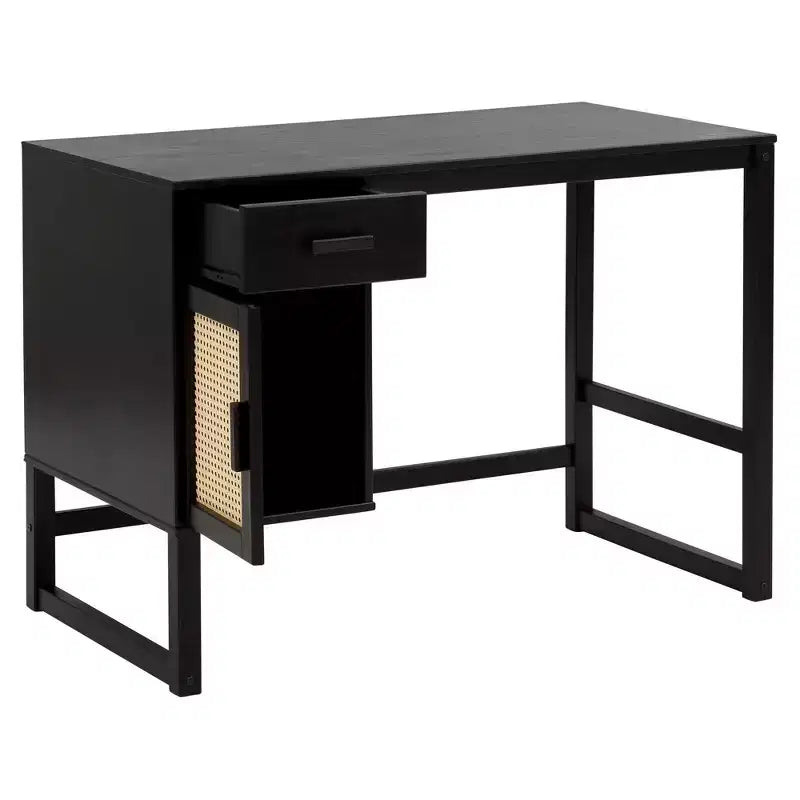 Scrivania Ren Home Talo con vano contenitore chiuso e cassetto