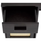 Scrivania Ren Home Talo con vano contenitore chiuso e cassetto