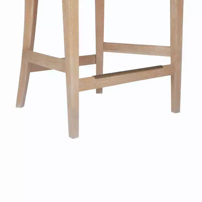 Sgabello da bar Martha Stewart 25 Playa in rattan fatto a mano, altezza bancone