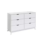 Cassettiera Pensy con 6 cassetti in legno massello stile moderno di metà secolo - Powell