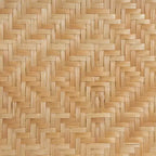 bali & pari Kobie Comodino Moderno Bohemien Naturale in Rattan con 1 Cassetto
