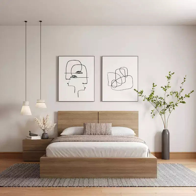 Set camera da letto 3 pezzi James Nexera Queen