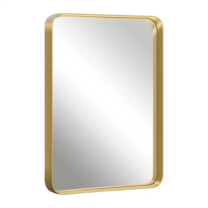 Dovelina Specchio da Parete Rettangolare con Cornice in Metallo Specchio da Bagno per Vanity