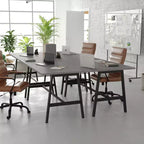 Tavolo da conferenza Flash Furniture Redmond Commercial 60x30 con piano in laminato a doppia faccia spesso 1" con bordo in PVC e base in acciaio resistente a forma di A