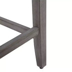 WestinTrends Sgabello da bancone con seduta imbottita a sella, 24 pollici (Set di 2), Grigio Antico/Blu Navy