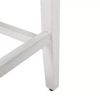 WestinTrends, Sgabello da bancone con seduta a sella imbottita (set da 2), 61 cm, bianco antico/beige