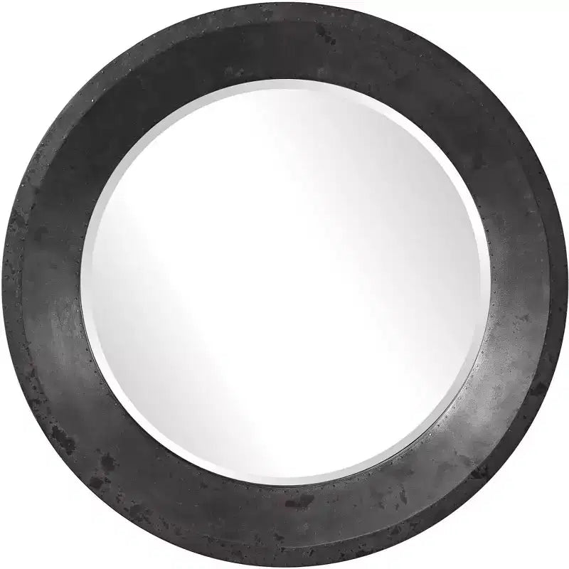 Uttermost Frazier Dark Gray 40 Round Oversized Wall Mirror