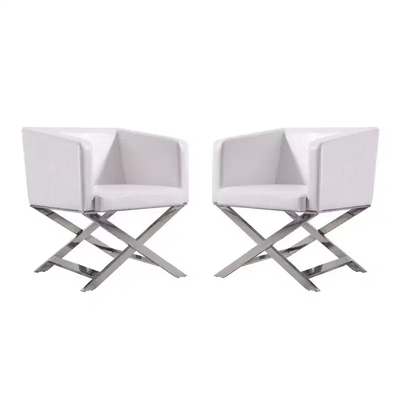 Set di 2 Poltrone Lounge in Ecopelle Hollywood - Manhattan Comfort