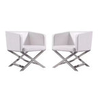 Set di 2 Poltrone Lounge in Ecopelle Hollywood - Manhattan Comfort
