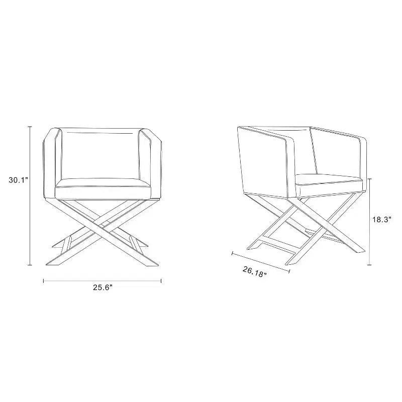 Set di 2 Poltrone Lounge in Ecopelle Hollywood - Manhattan Comfort