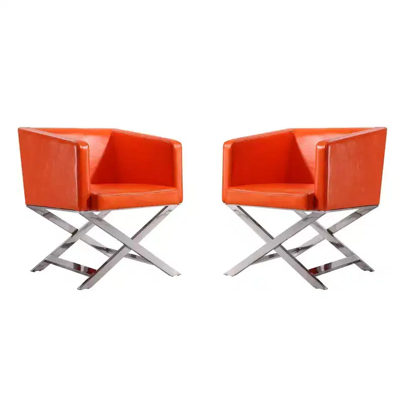 Set di 2 Poltrone Lounge in Ecopelle Hollywood - Manhattan Comfort