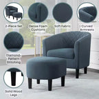 Poltrona accent Roosevelt con poggiapiedi Breighton Home
