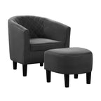 Poltrona accent Roosevelt con poggiapiedi Breighton Home