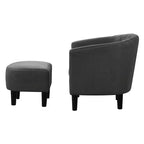 Poltrona accent Roosevelt con poggiapiedi Breighton Home