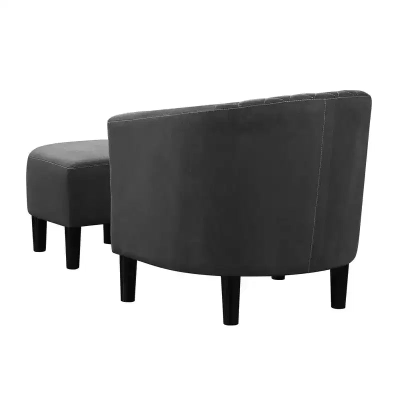 Poltrona accent Roosevelt con poggiapiedi Breighton Home