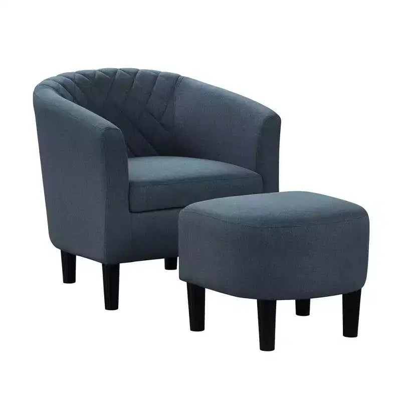 Poltrona accent Roosevelt con poggiapiedi Breighton Home