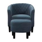Poltrona accent Roosevelt con poggiapiedi Breighton Home