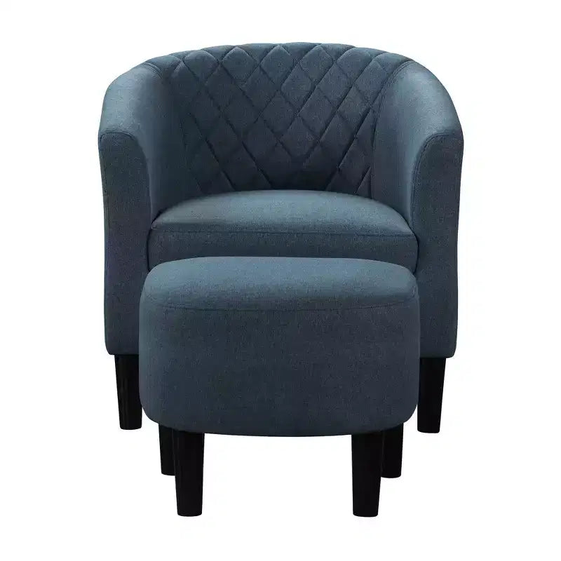 Poltrona accent Roosevelt con poggiapiedi Breighton Home