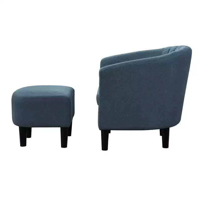 Poltrona accent Roosevelt con poggiapiedi Breighton Home