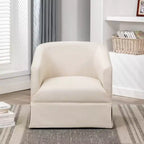 Poltrona girevole accentata Comfort Pointe Elm con base a gonna