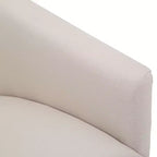 Poltrona girevole accentata Comfort Pointe Elm con base a gonna