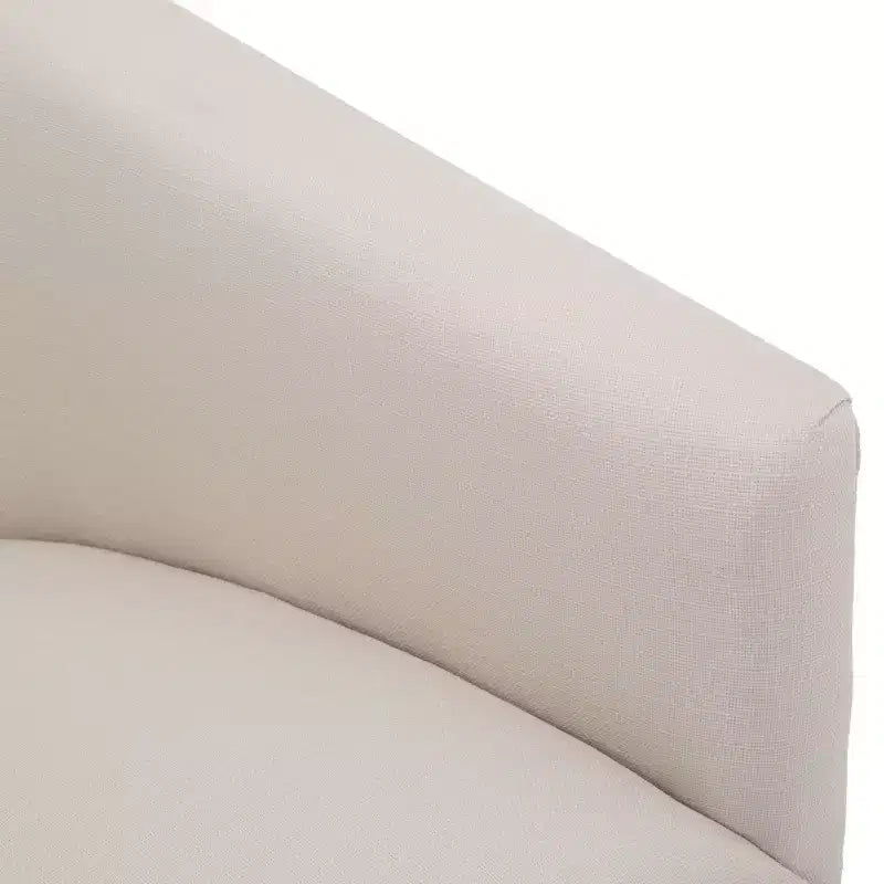 Poltrona girevole accentata Comfort Pointe Elm con base a gonna